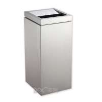 single eco-friendly mirror stainless steel waste bin with ashtray for shopping mall